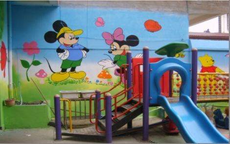 黎平幼儿园室外彩绘